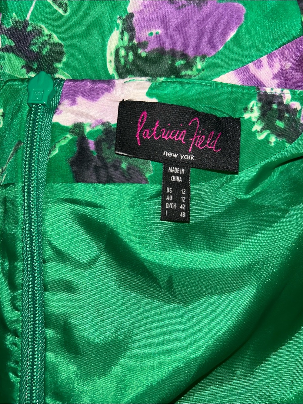 PATRICIA FIELD SILK BLEND RUFFLE DRESS - Picture 2 of 8